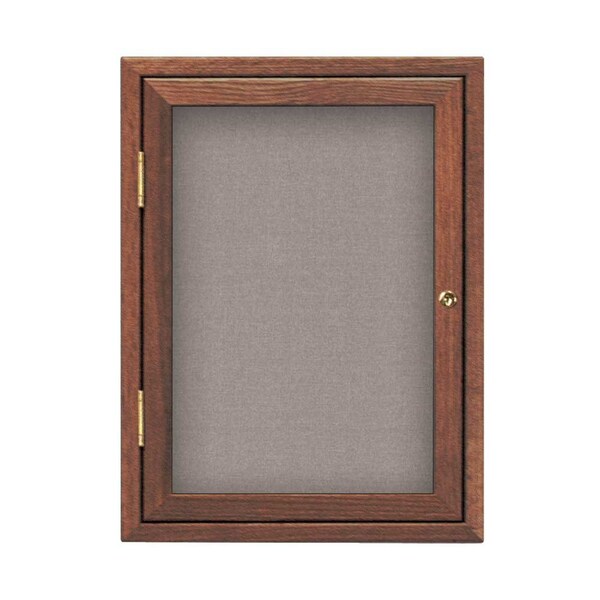 Sliding Glass Door Radius Letterboard, 72"x48", Bronze/Green